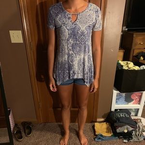 Paisley short sleeve tee